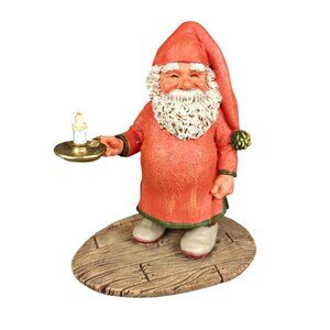 Vintage Klaus Wickl Sandman Santa Figurine By Enesco 1994 Gnome Holiday Decor
